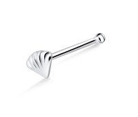 Sea Like Silver Bone Stud NSKD-875